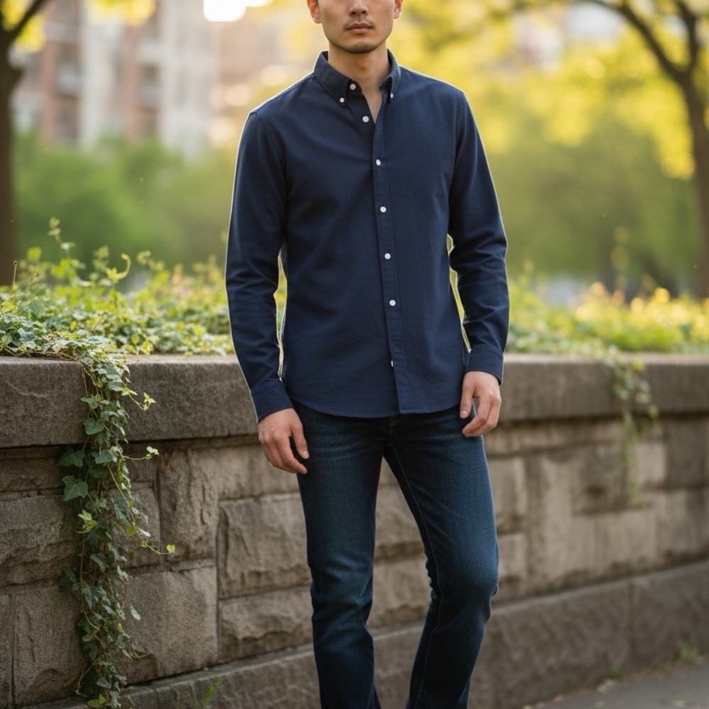 Brooks Brothers Navy Casual Button Down Shirt